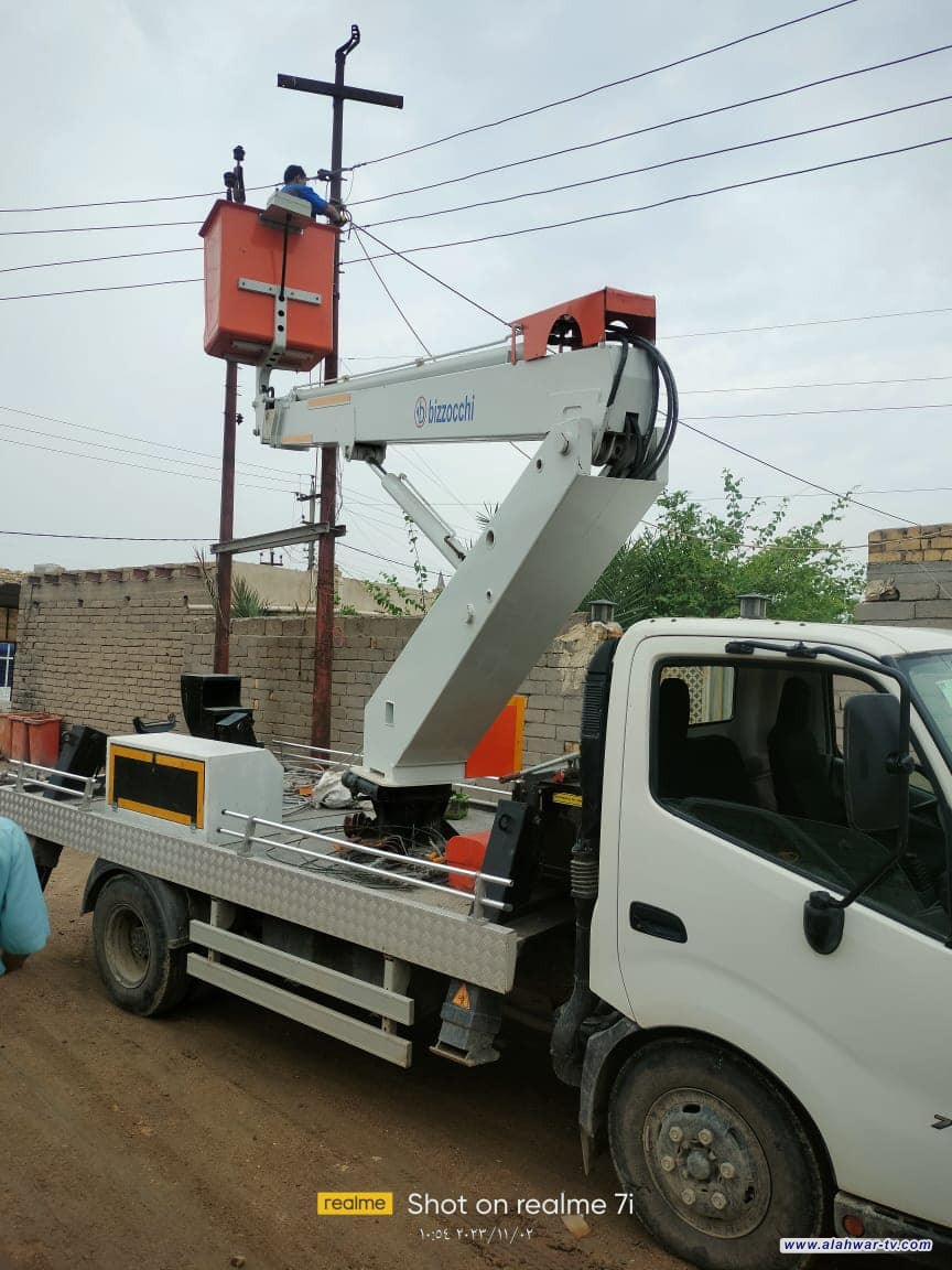 ازالة اكثر من 500 حالة تجاوز على الشبكة الكهربائية في ذي قار خلال أسبوع